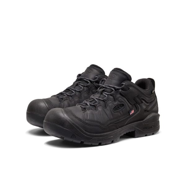 Men's Targhee IV Waterproof Work Shoe (Soft Toe)  |  Black/Black