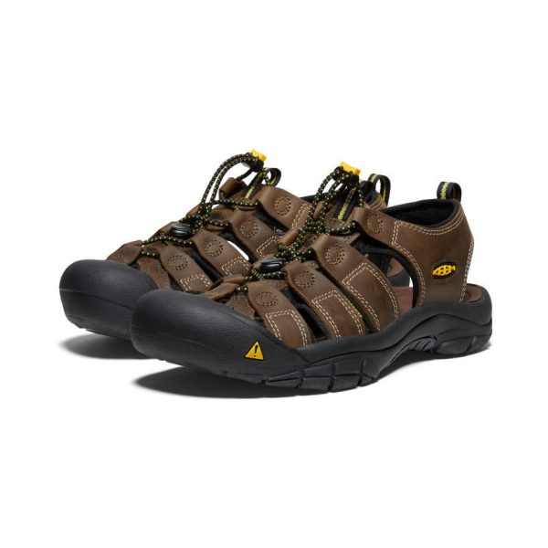 Men's Newport Leather Sandal Wide | Bison