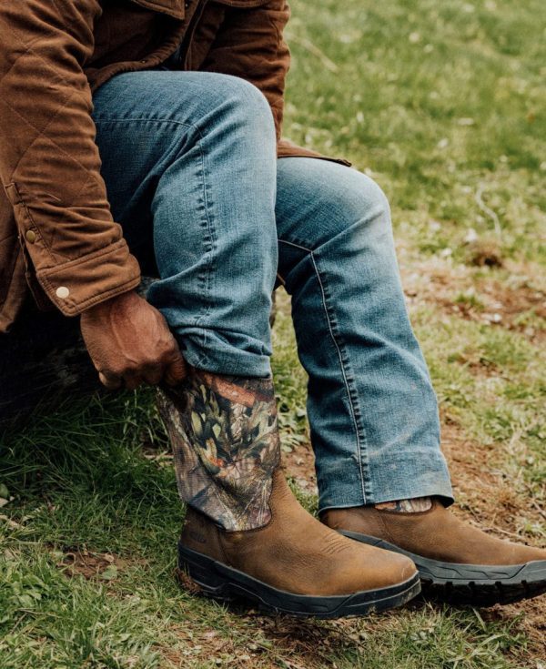 Men's Flatland Pull-On Waterproof Work Boot (Soft Toe)  |  MOSSY OAK®  BREAK-UP COUNTRY©®