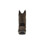 Men's Flatland Pull-On Waterproof Work Boot (Carbon Toe)  |  Dark Brown/Black