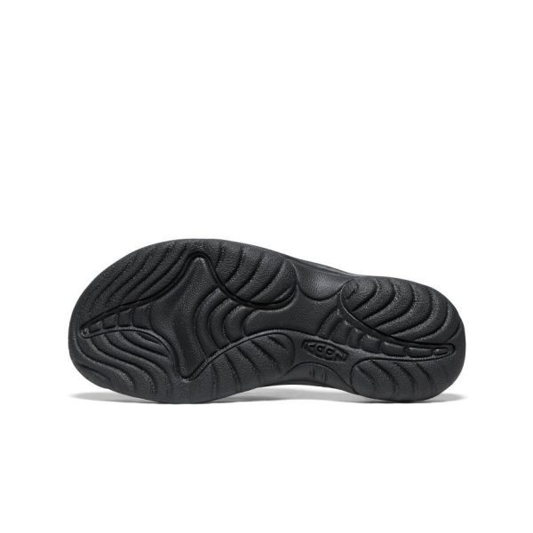 Women's Waimea Leather Flip-Flop  |  Black/Black