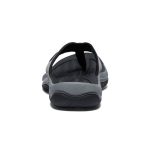 Men's Kona Leather Flip-Flop | Steel Grey/Black