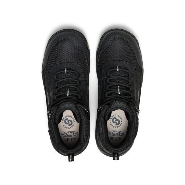 Men's Skokie Waterproof Work Boot (Soft Toe)  |  Black/Black