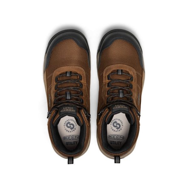 Men's Skokie Waterproof Work Boot (Carbon Toe) | Dark Earth/Black