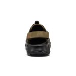 Men's Hyperport Fisherman Leather Sandal  |  Dark Olive/Black
