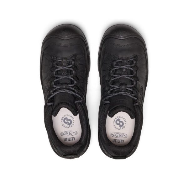 Men's Targhee IV Waterproof Work Shoe (Soft Toe)  |  Black/Black