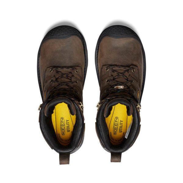 Men's CSA Camden 6 Waterproof Boot (Carbon Toe)  |  Dark Earth/Black