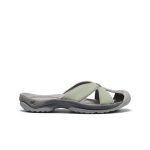 Women's Bali Leather Slide Sandal | Lily Pad/Steel Grey