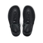 All Gender UNEEK PLT Sneaker  |  Black Smooth Lea