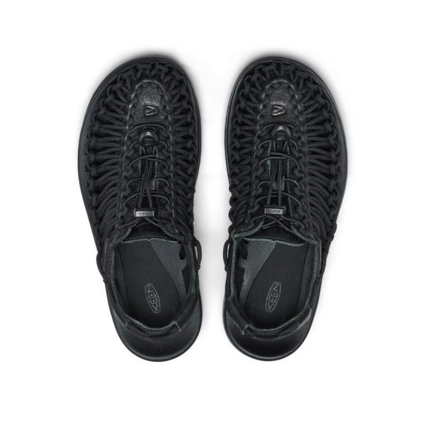All Gender UNEEK PLT Sneaker  |  Black Smooth Lea