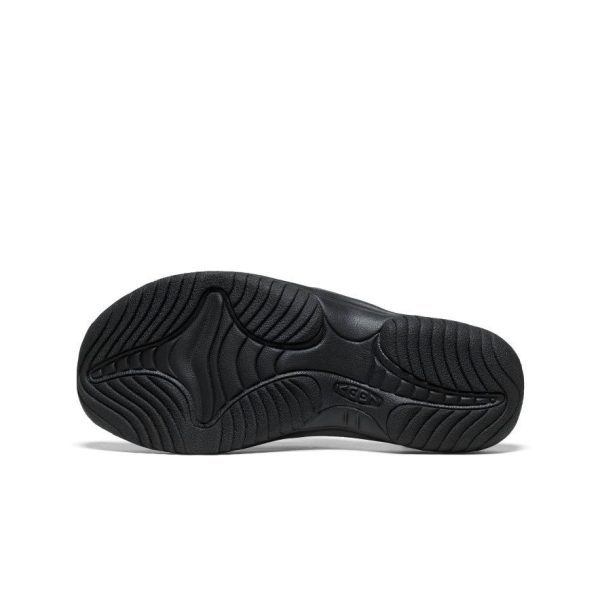 Men's Waimea Leather Flip-Flop | Black/Black