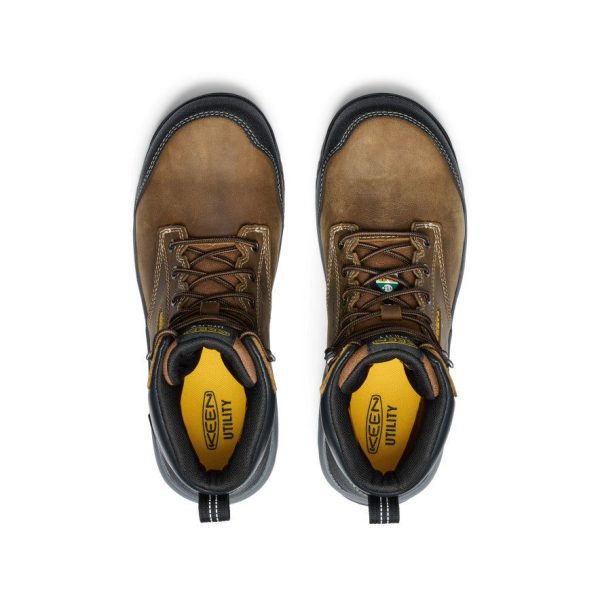 Men's CSA Evanston 6 Waterproof Boot (Carbon Toe)  |  Bison/Black