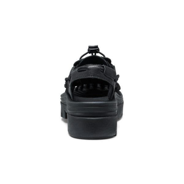 All Gender UNEEK PLT Sneaker  |  Black Smooth Lea