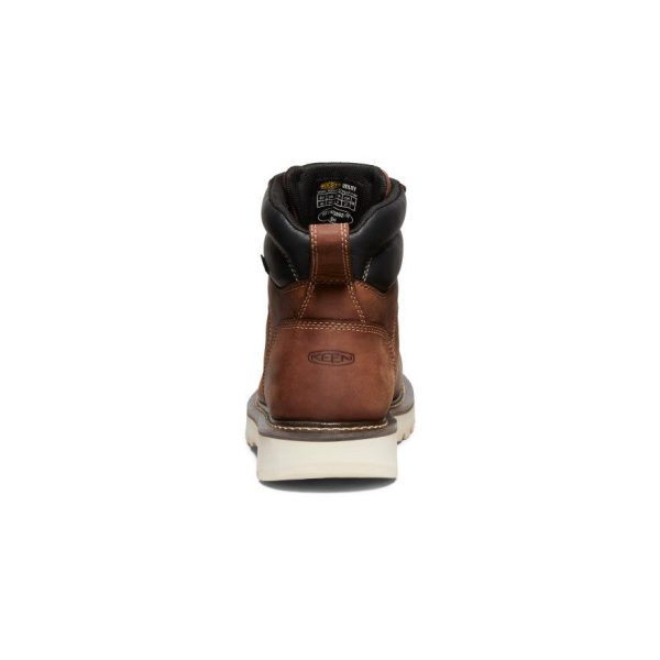 Men's Cincinnati 6 Waterproof 90° Heel Boot (Soft Toe)  |  Tuscan Red/Sandshell