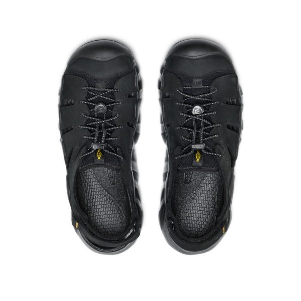 Men's Hyperport Fisherman Leather Sandal | Black/Keen Yellow