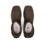 Men's CSA Flatland Pull-On Waterproof Work Boot INT MET (Carbon Toe)  |  Dark Brown/Black