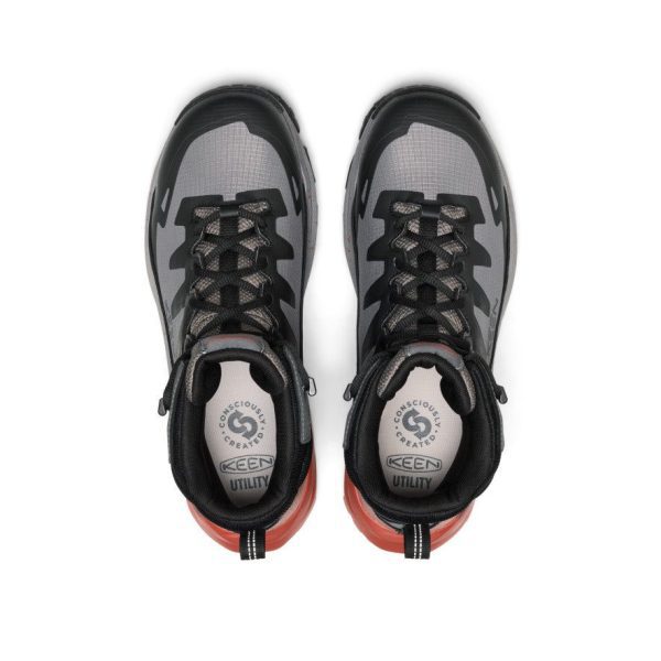 Men's Targhee Blur Waterproof Work Boot (Carbon Toe) | Steel Grey/Black