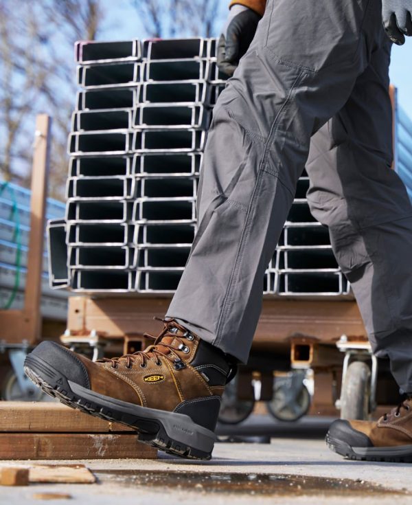 Men's Evanston 6 Insulated Waterproof Boot (Carbon Toe) | Bison/Black