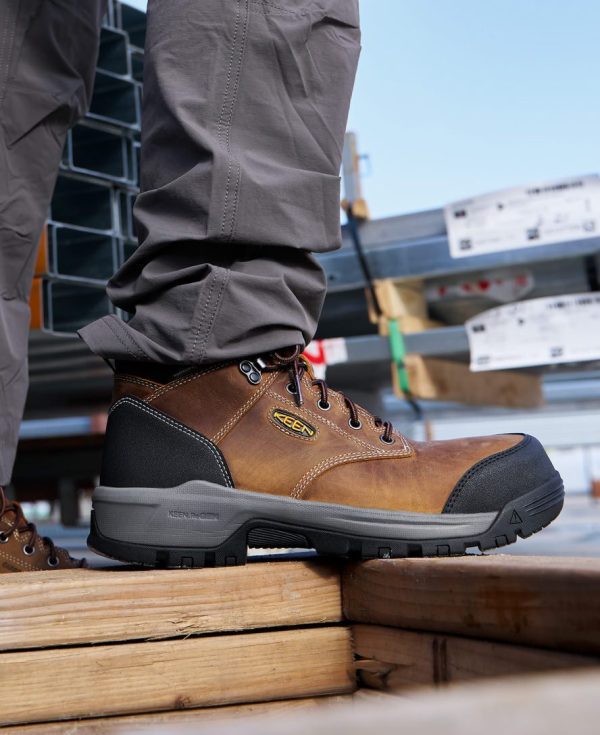 Men's Evanston 6 Waterproof Boot INT MET (Carbon Toe)  |  Bison/Black