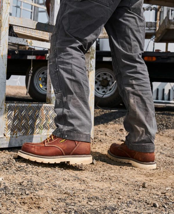 Men's Cincinnati 6 Waterproof 90° Heel Boot (Carbon Toe) | Belgian/Sandshell