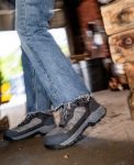 Women's Skokie Waterproof Work Boot (Carbon Toe)  |  Magnet/Black