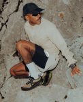 Men's Roam Trail Running Shoe  |  Black/Orange Peel