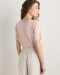 Lightweight Cotton Cashmere Relaxed Sweater Tee