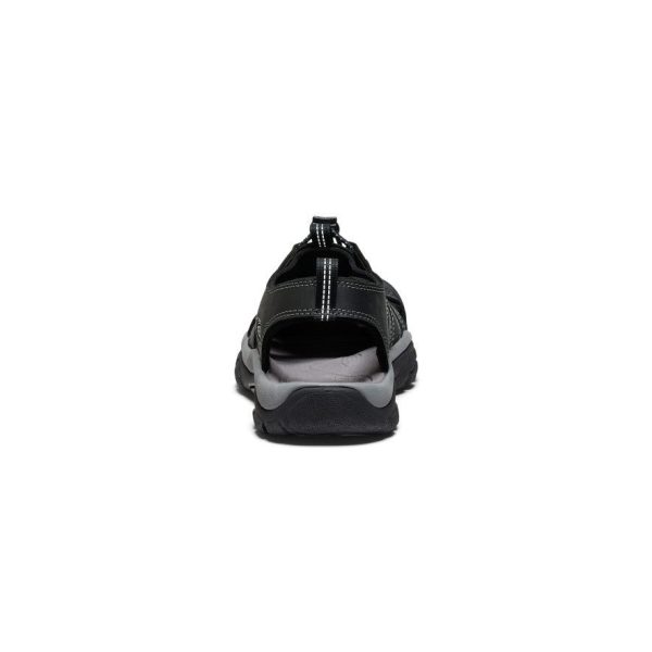 Men's Newport Leather Sandal  |  Black/Steel Grey
