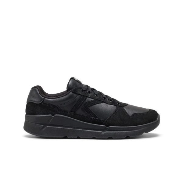 Men's KM2 Leather Jogger | Black/Black