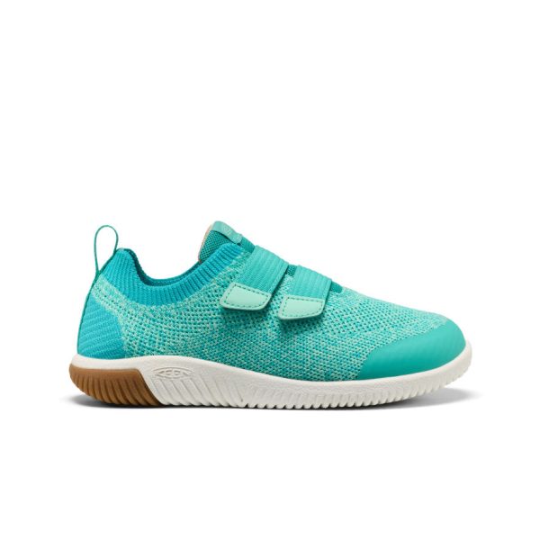 Big Kids' KNX Knit Double Strap  |  Bright Aqua/Cabbage