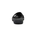 Women's Bali Leather Slide Sandal  |  Black/Black