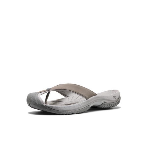 Men's Waimea Leather Flip-Flop  |  Monochrome/Steel Grey