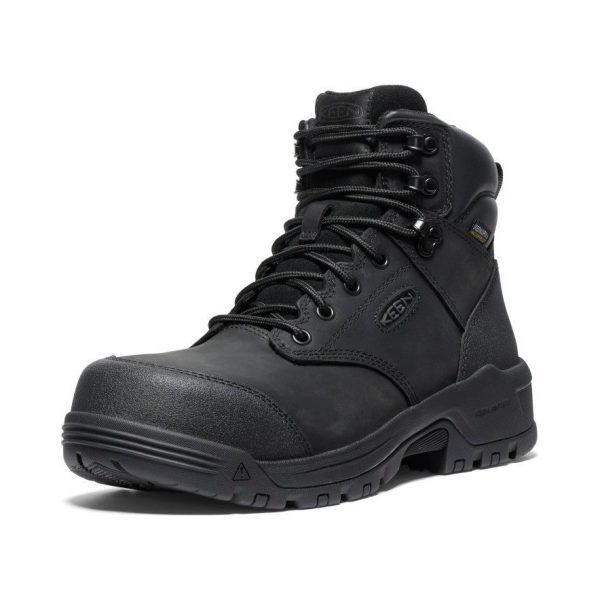 Men's Evanston 6 Waterproof Boot (Carbon Toe)  |  Black/Black