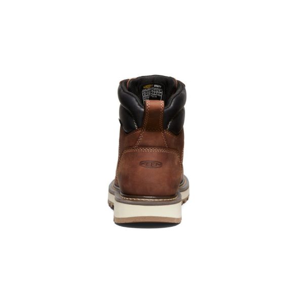 Men's Cincinnati 6 Waterproof 90° Heel Boot (Carbon Toe)  |  Tuscan Red/Sandshell