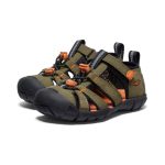 Little Kids' Seacamp II CNX  |  Dark Olive/Gold Flame