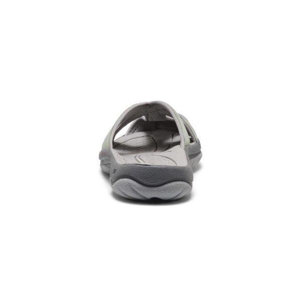 Women's Bali Leather Slide Sandal | Lily Pad/Steel Grey
