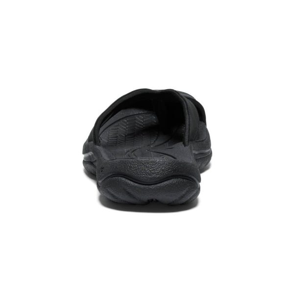 Women's Waimea Leather Flip-Flop  |  Black/Black