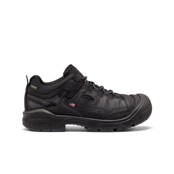 Men's Targhee IV Waterproof Work Shoe (Soft Toe)  |  Black/Black