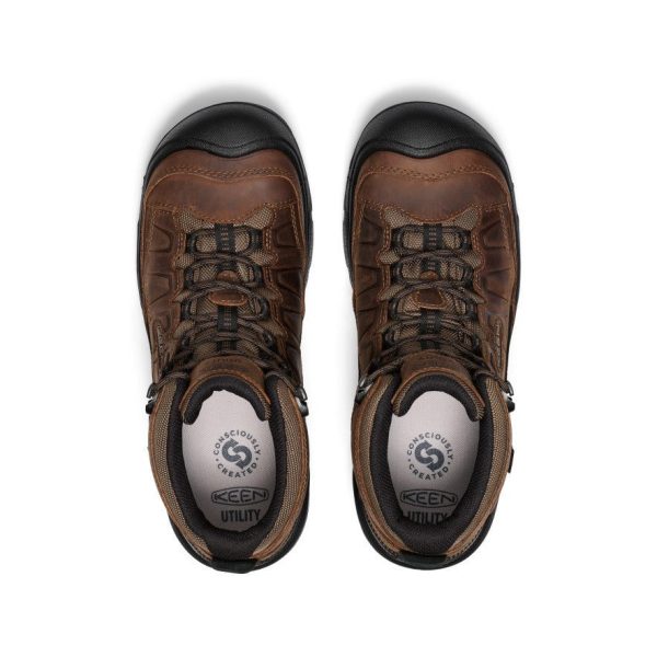 Men's Targhee IV Waterproof Work Boot (Carbon Toe)  |  Dark Earth/Black