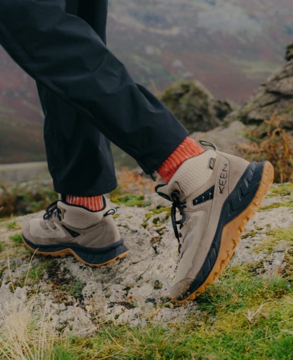 Men's Hightrail Waterproof Wide Hiking Boot  |  Brindle/Oak Buff